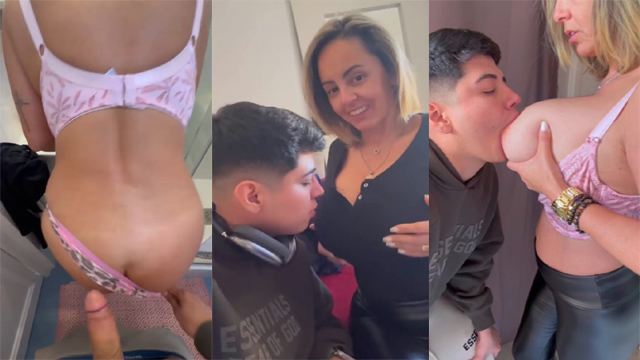 Son Sucks Her Mom’s Huge Tits – Big Cock Fucking Video