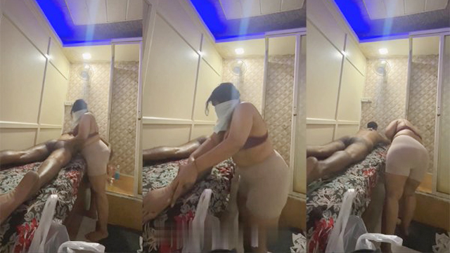 Horny Chubby Spa – Bra Massage Naked Customer Moans MMS