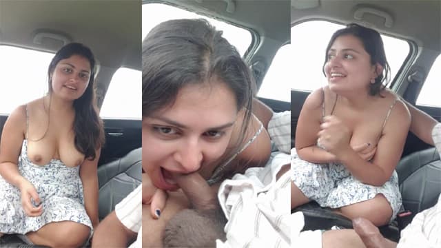 GF Flash Hot Boobs Sucking BF’s Dick In Car Viral Free Video