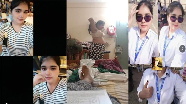 Sexy College Girl – Boobs Pussy Flash Short