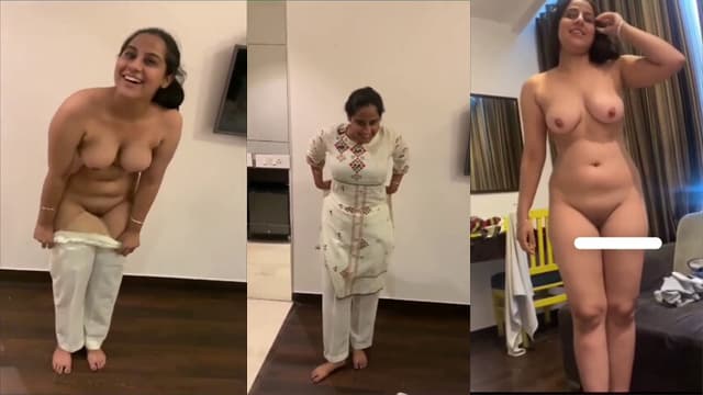 Desi Girl Undressing Rubbing Pussy & Riding on Boyfriend