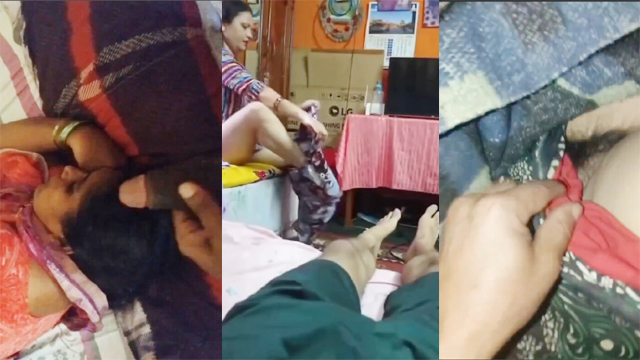 Desi Aunty Changing – Front Of Her Son Masturbating