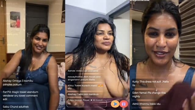 Mallu Reshma Rechu Nip Slip Extended Showing live