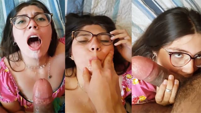 Young Girlfriend Blowjob And Cumshot By Big Cock