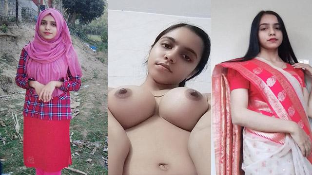 Hot Hijabi Bangla Girl Perky Boobs Nude Show