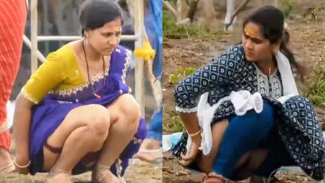 Horny Random Bhabhi Saree Lift Pissing Pussy Ass Recorded