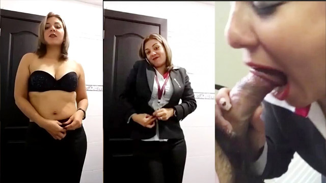 HR Manager Affair CEO Deep Blowjob Office