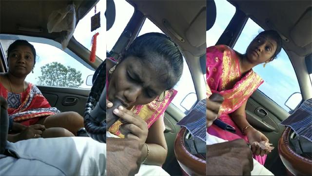 Newly Married Wife Affair Ex BF BJ inside the Car